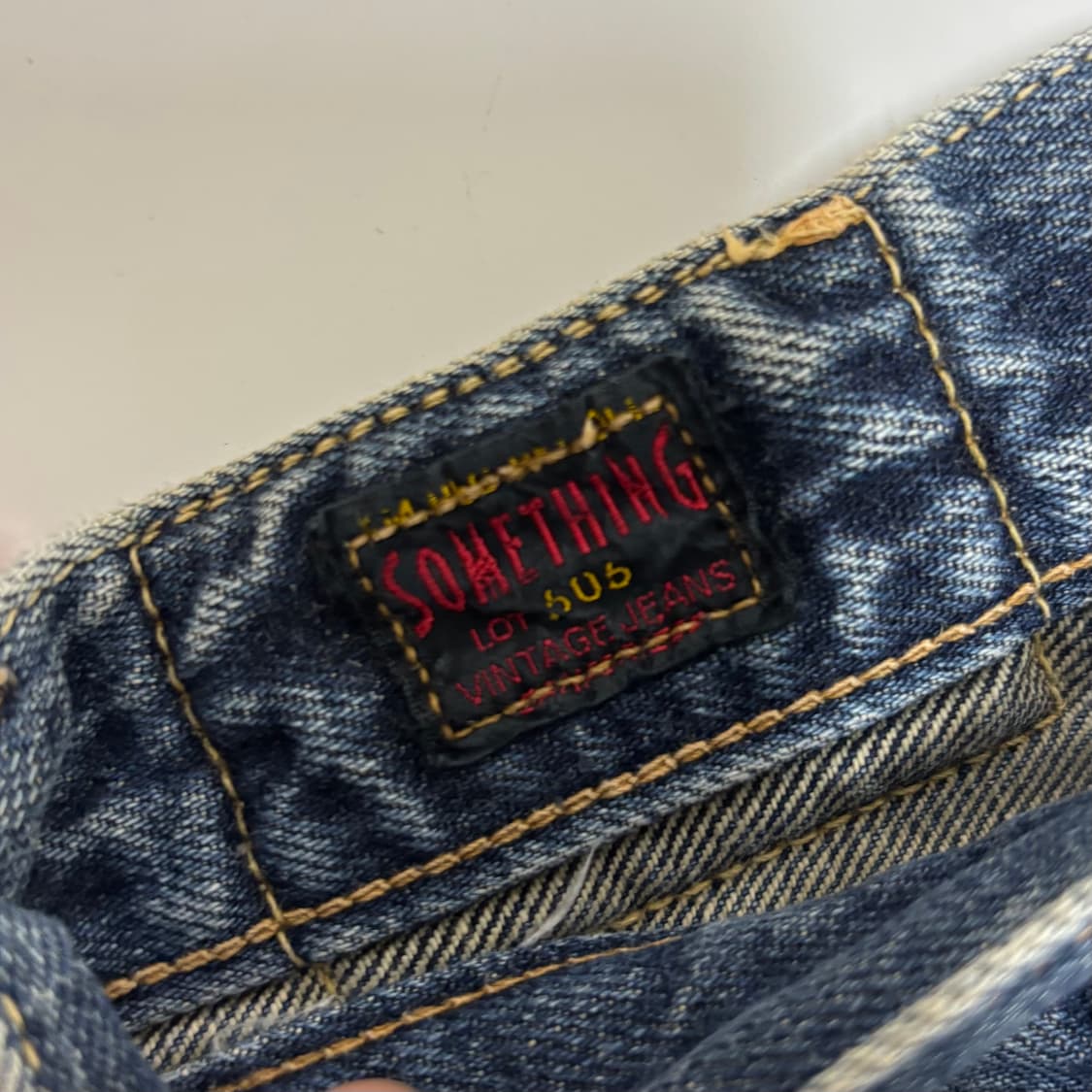 썸싱(SOMETHING) 아카이브 505 빈티지 스트레이트 데님 상품이미지6