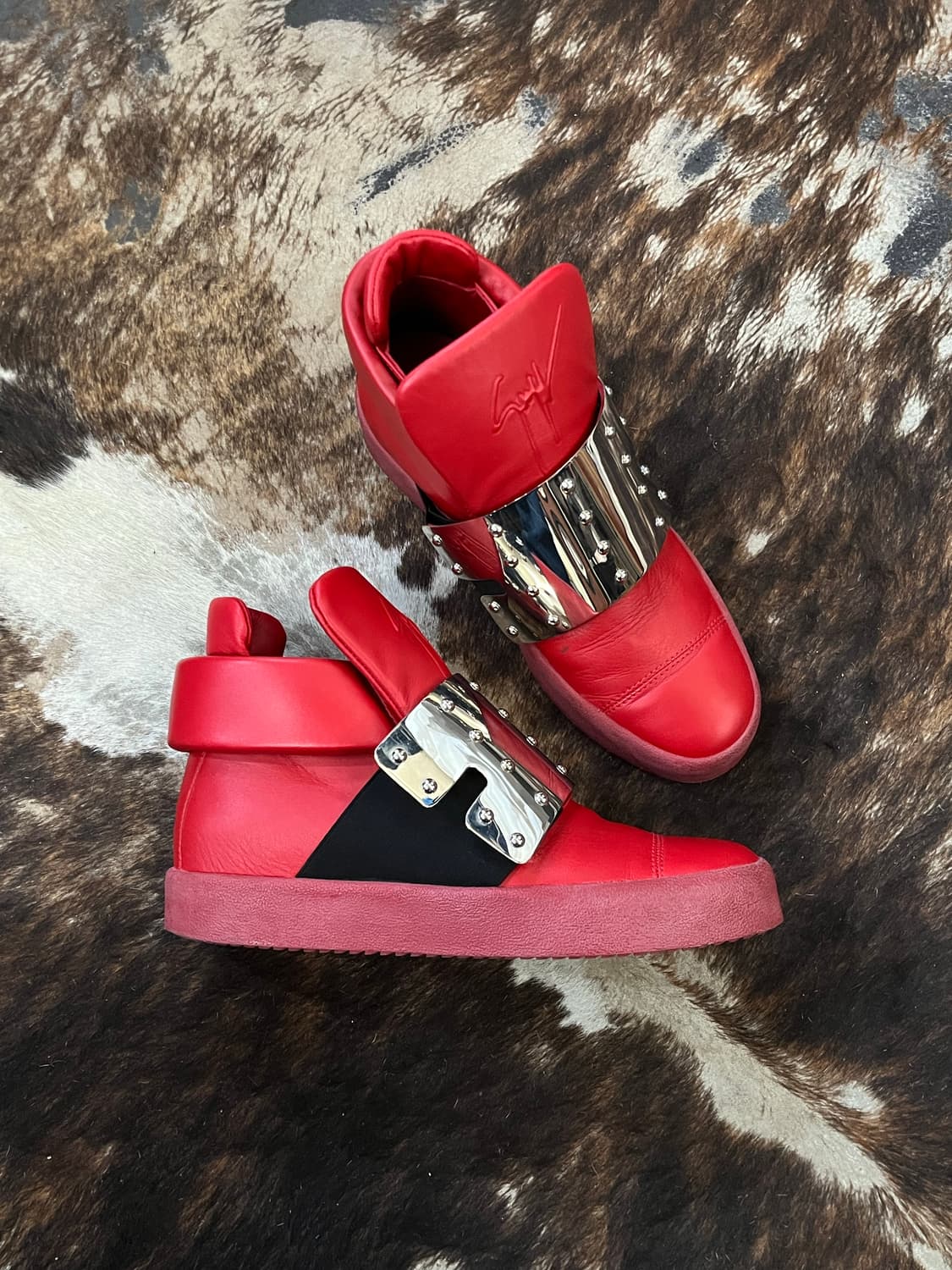 Giuseppe Zanotti Leather High Top Shoes 상품이미지3