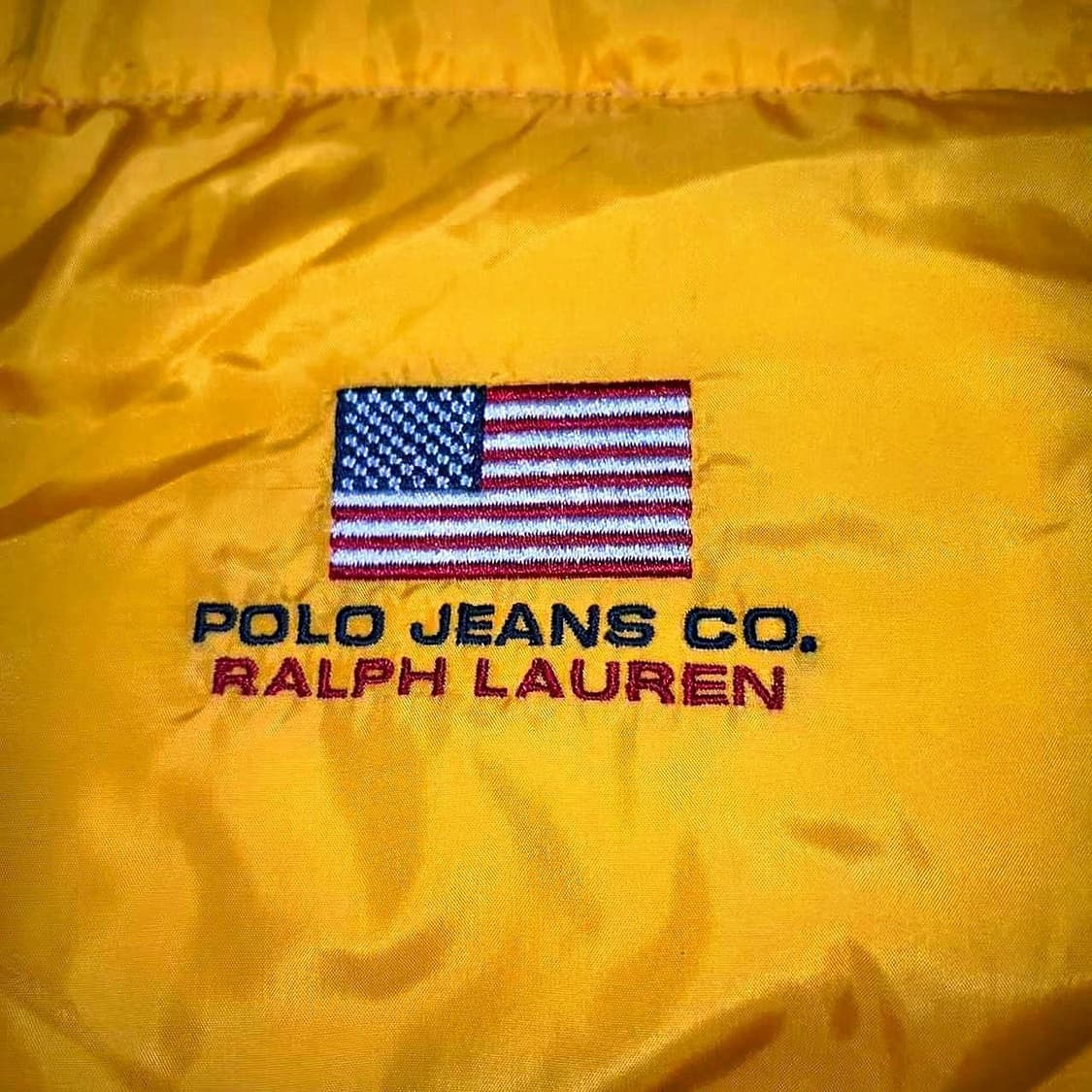 00s 폴로 진스 컴퍼니 트렉텍 다운 패딩 자켓 옐로우 상품이미지2