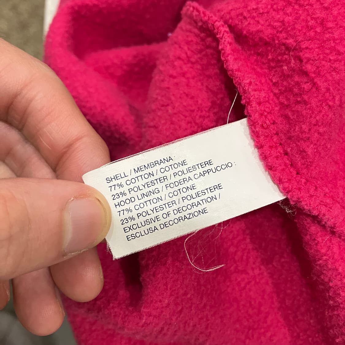 327 갭 후드집업 핫핑크 상품이미지3