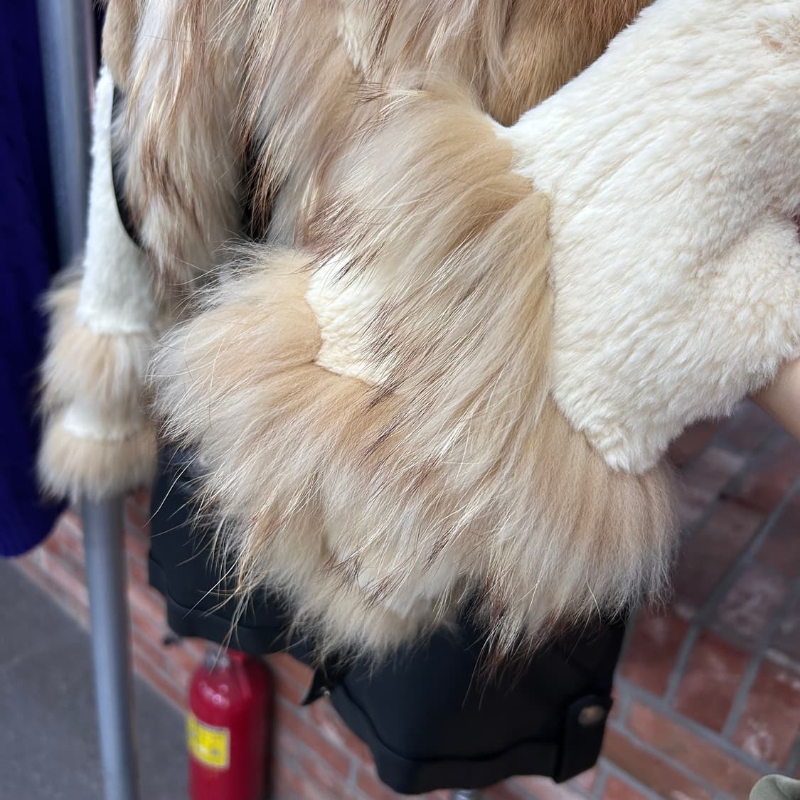 Vintage y2k Crop Fur Jacket 상품이미지5