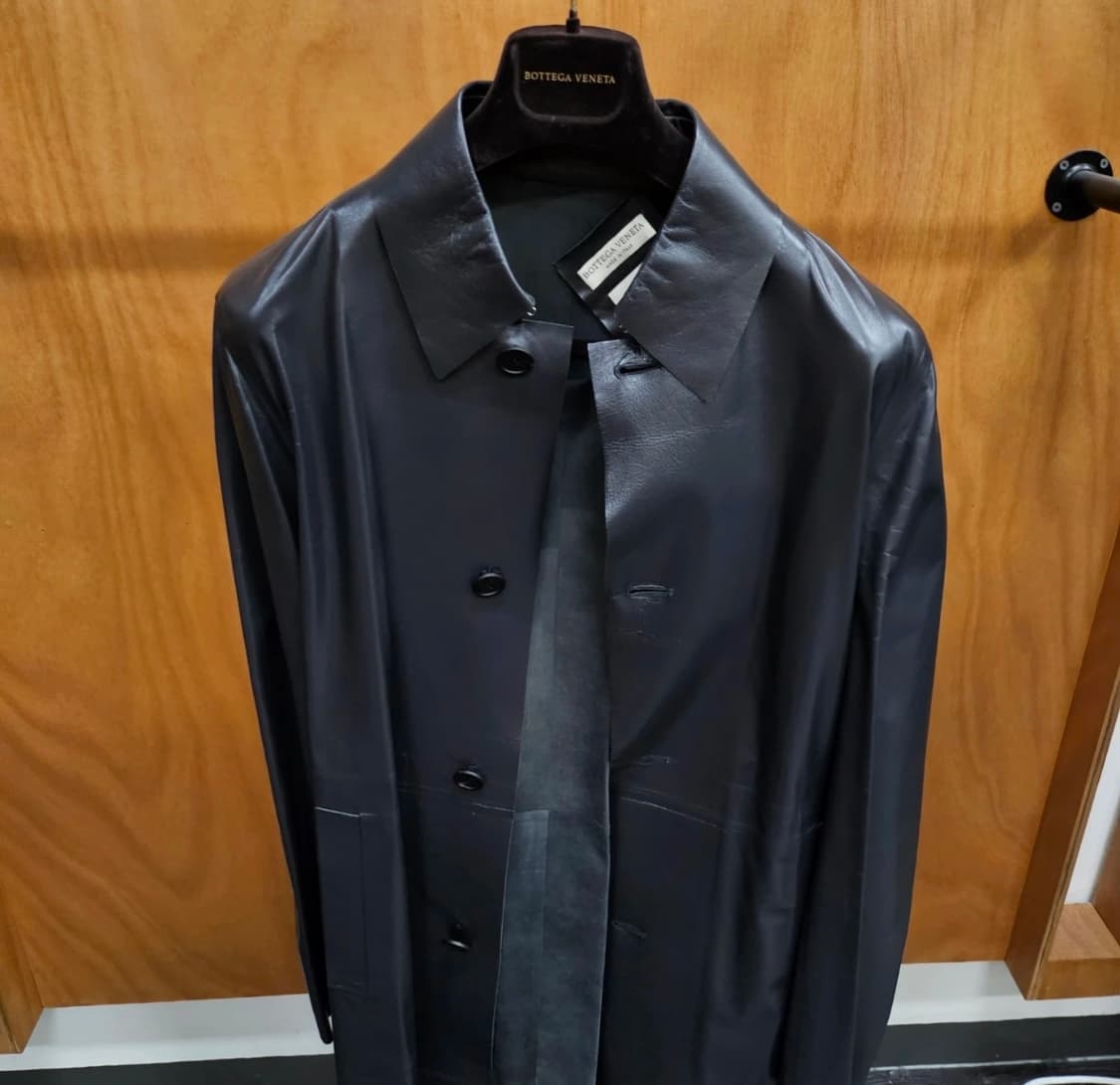 20SS 보테가 베네타 다니엘 리 샤이니 트렌치 레더 코트 상품이미지3