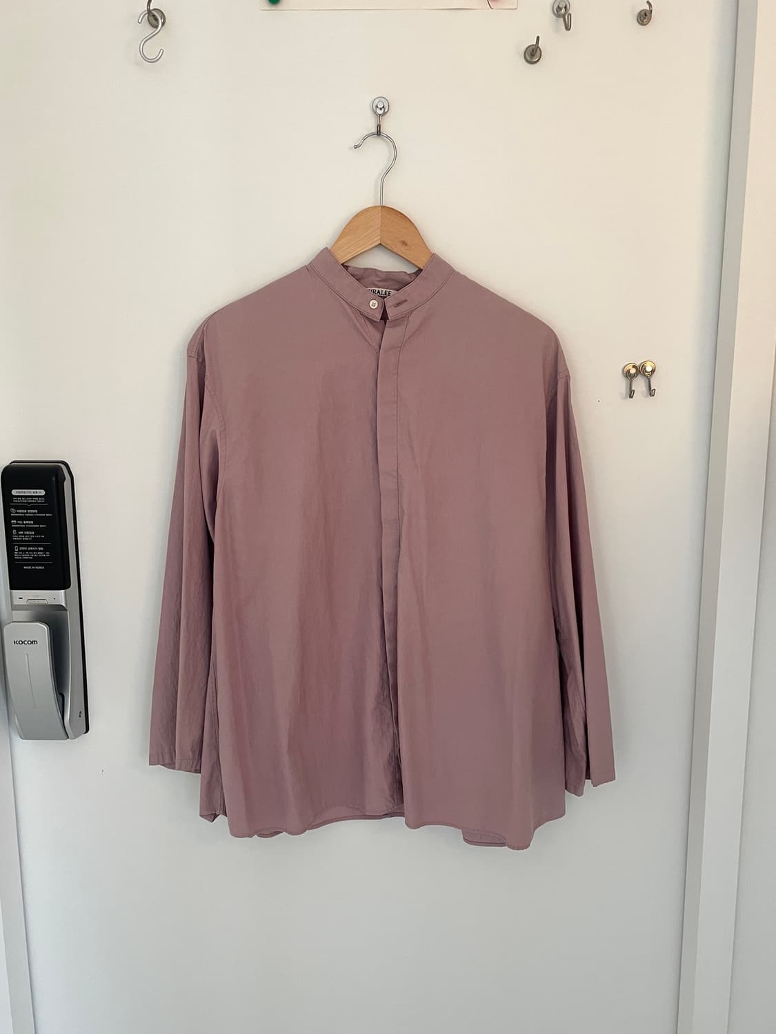 오라리 WASHED FINX TWILL KAFTAN SHIRTS 상품이미지1