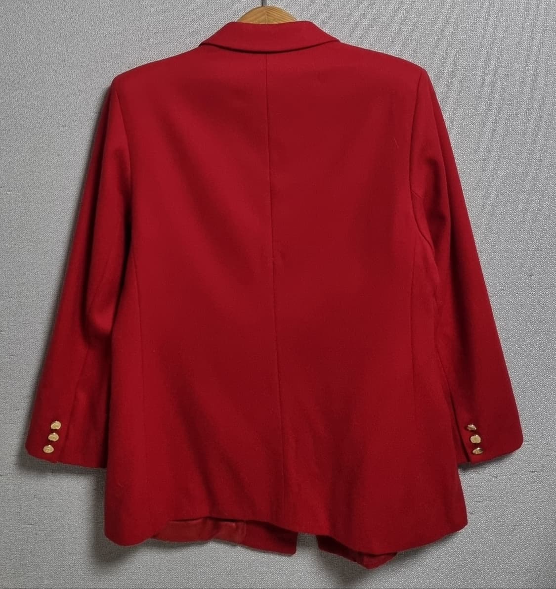 55-66) 버버리 빈티지 레드 울100% 자켓 상품이미지2