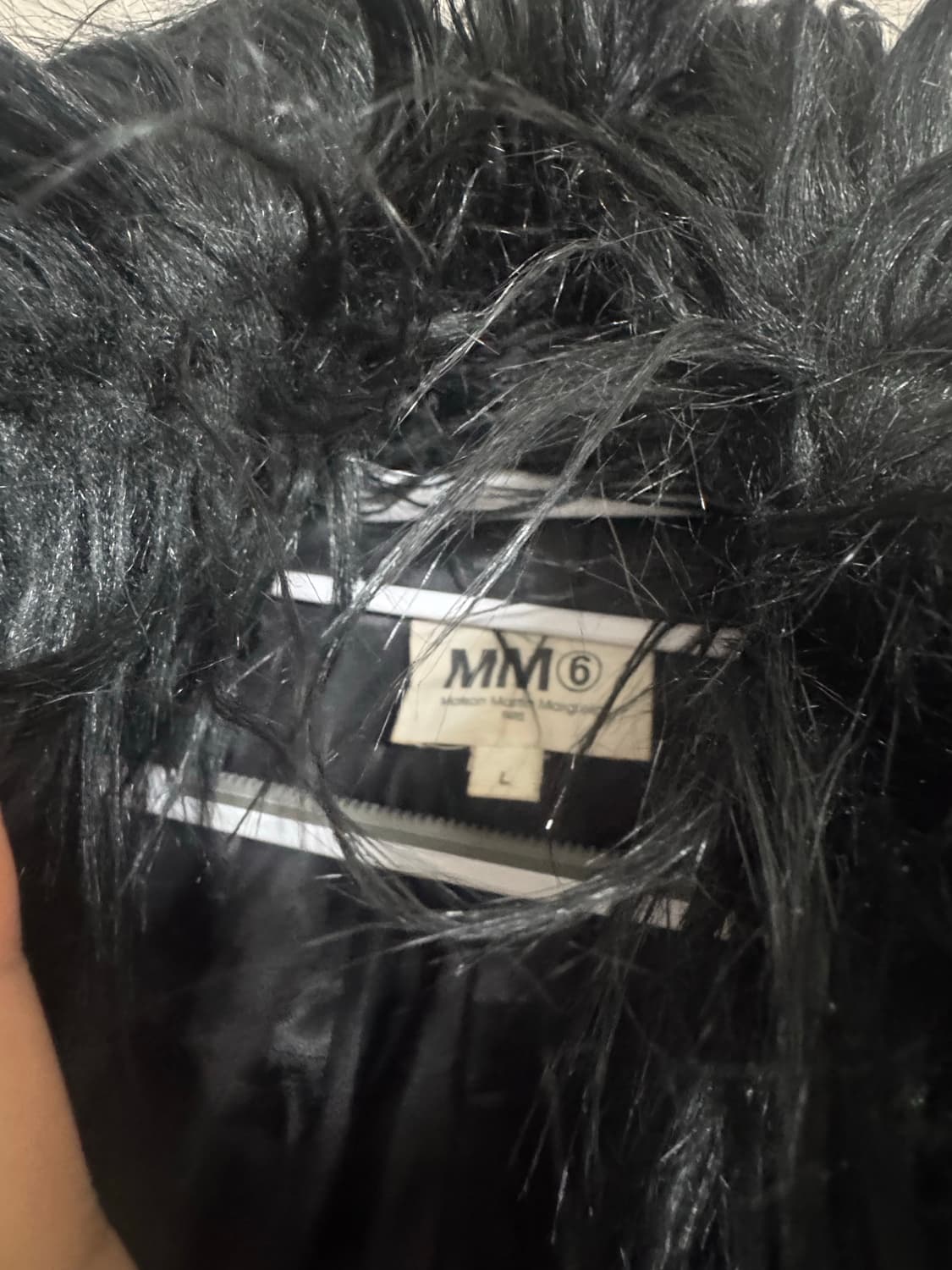 Margiela 마르지엘라 MM6 페이크 퍼 롱코트 상품이미지5