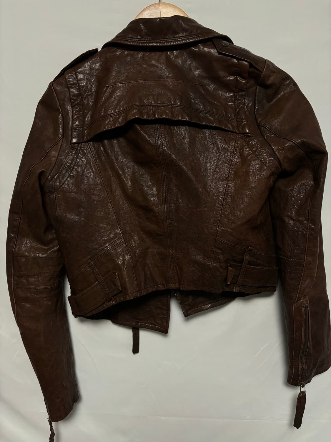 빈티지 브라운 양가죽 자켓 상품이미지5