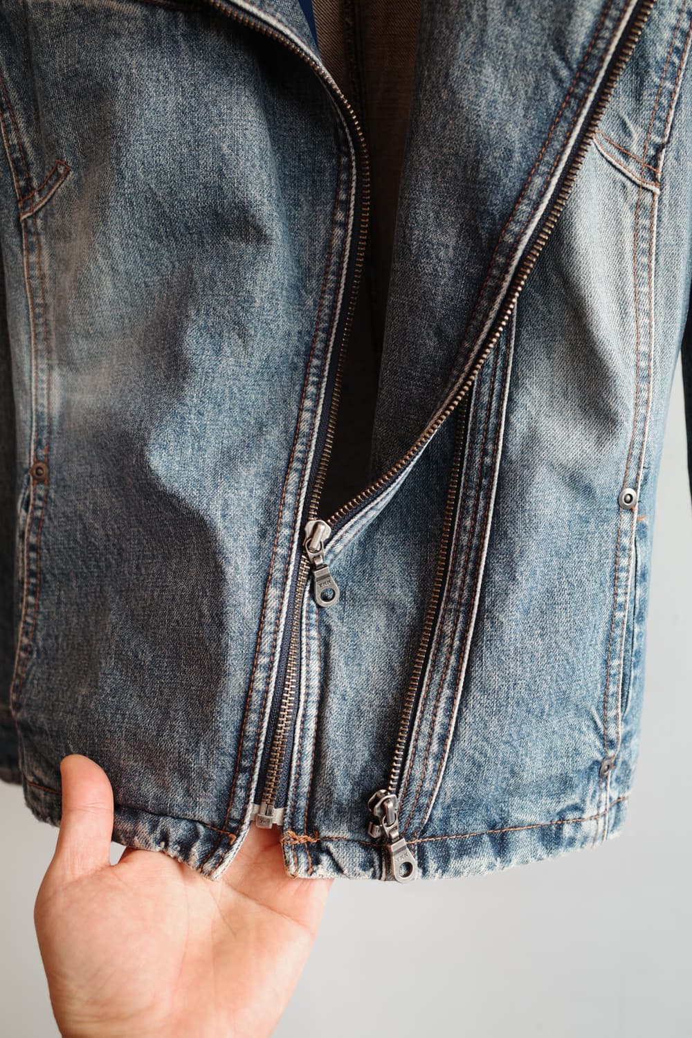 COMME CA MODELS 데님 라이더 자켓  상품이미지4