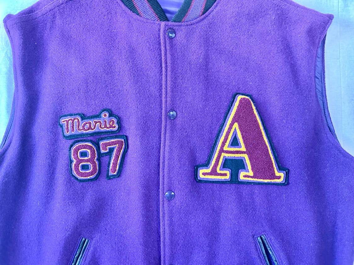 빈티지 야구 바시티 베스트 상품이미지6