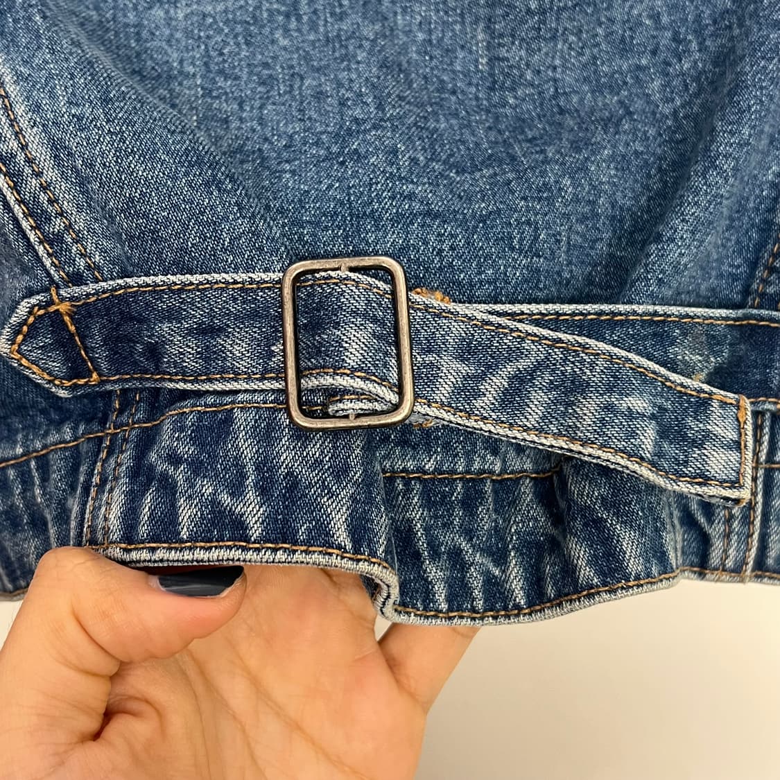 90's 갭 에스닉 데님 베스트 상품이미지4