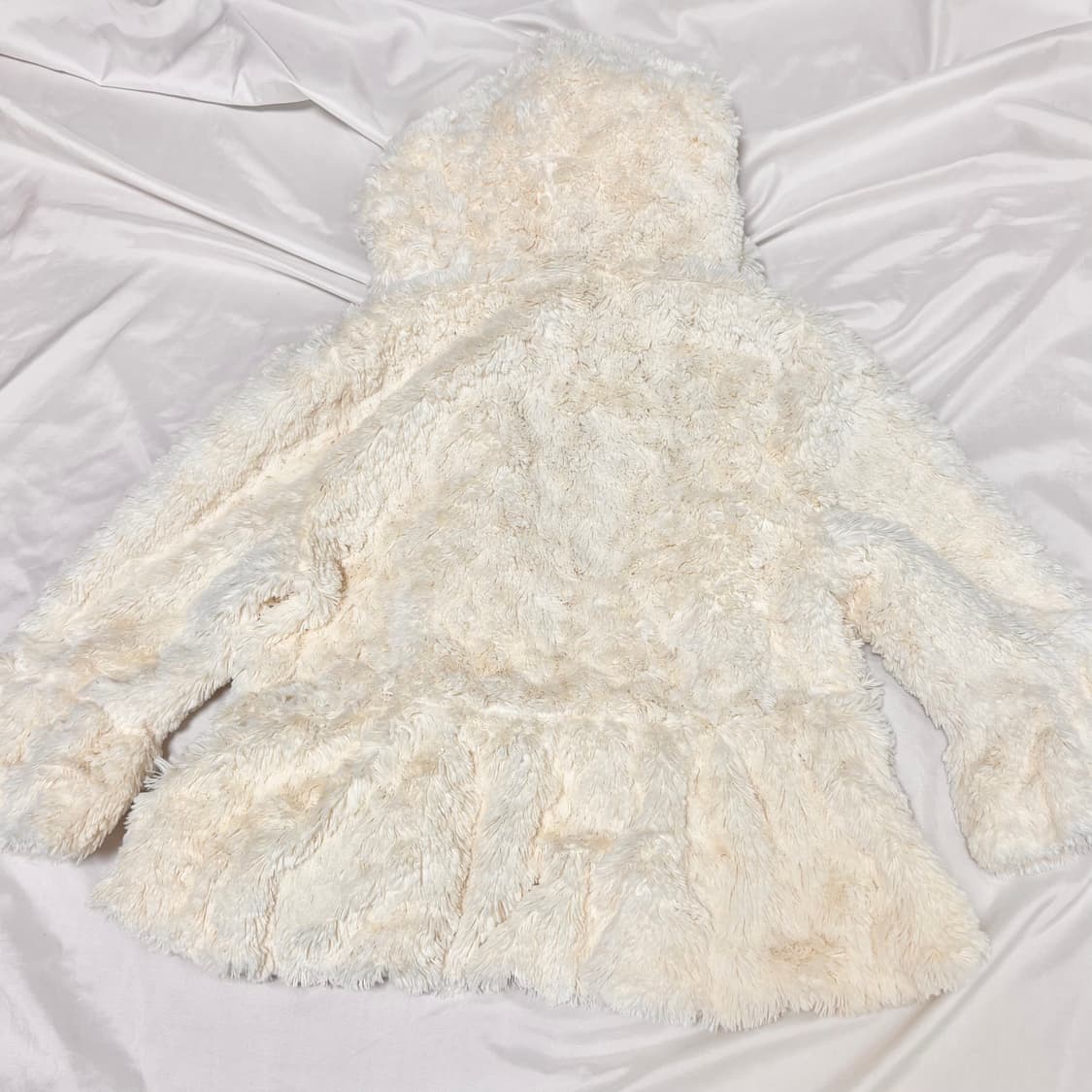 메조피아노 라떼갸루 보아털 판쵸 코트 상품이미지4