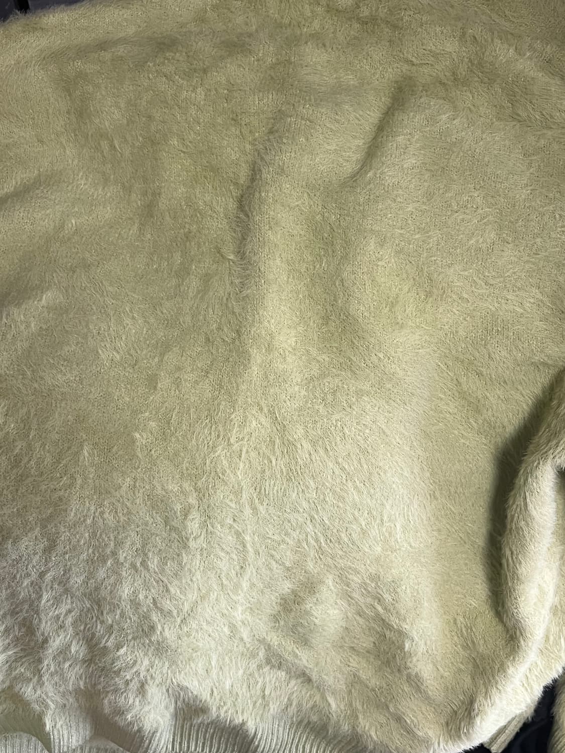 어반디타입 모헤어 가디건 연두 M 상품이미지5