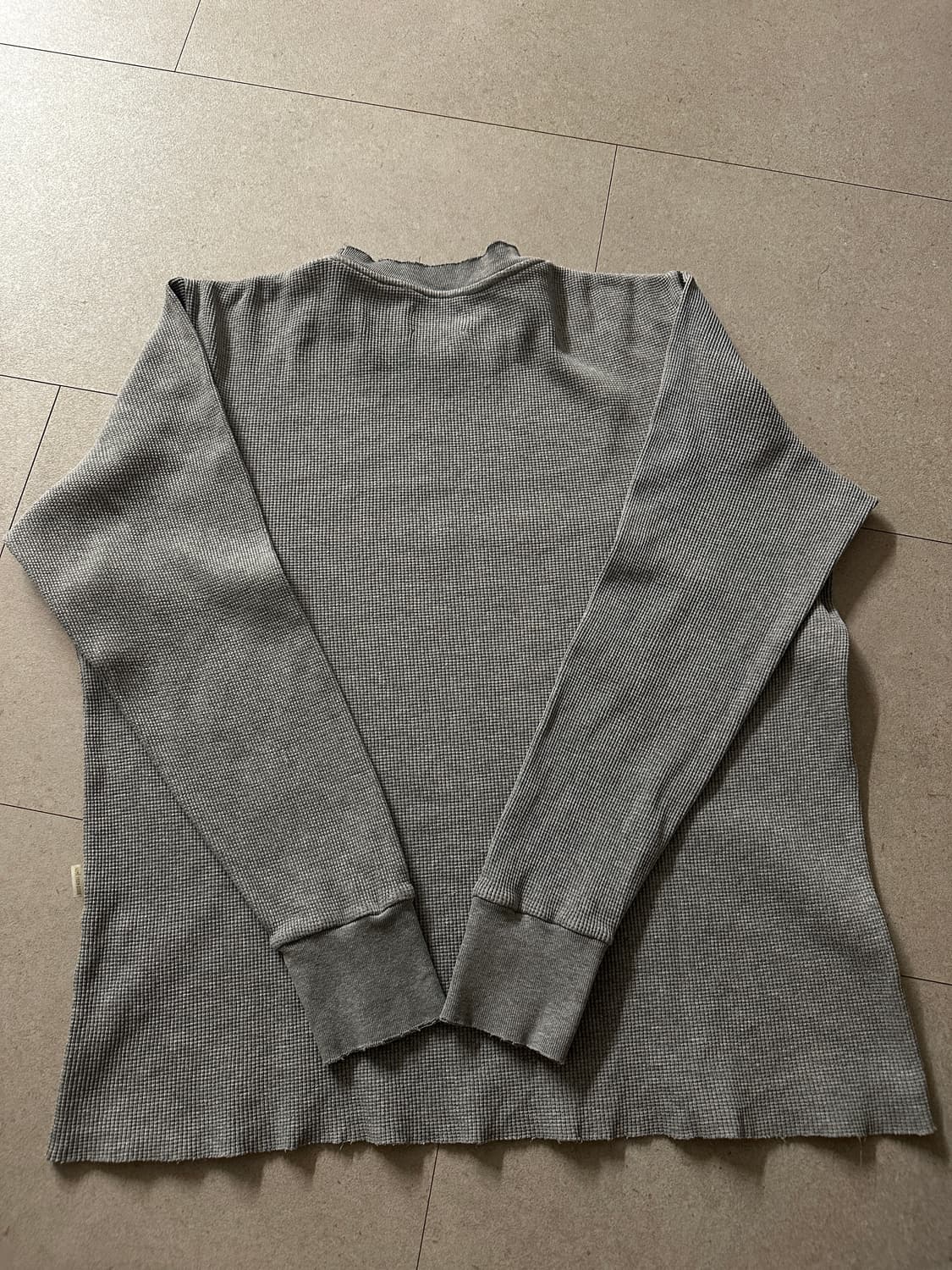 fw22 ald waffle thermal long sleeve grey 상품이미지2