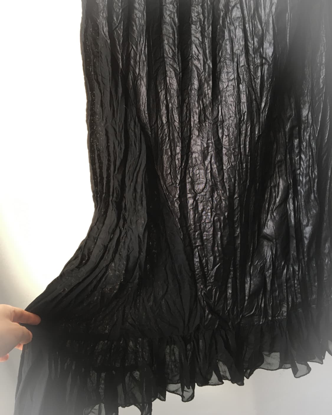 Side layer point pleats long skirt 상품이미지4