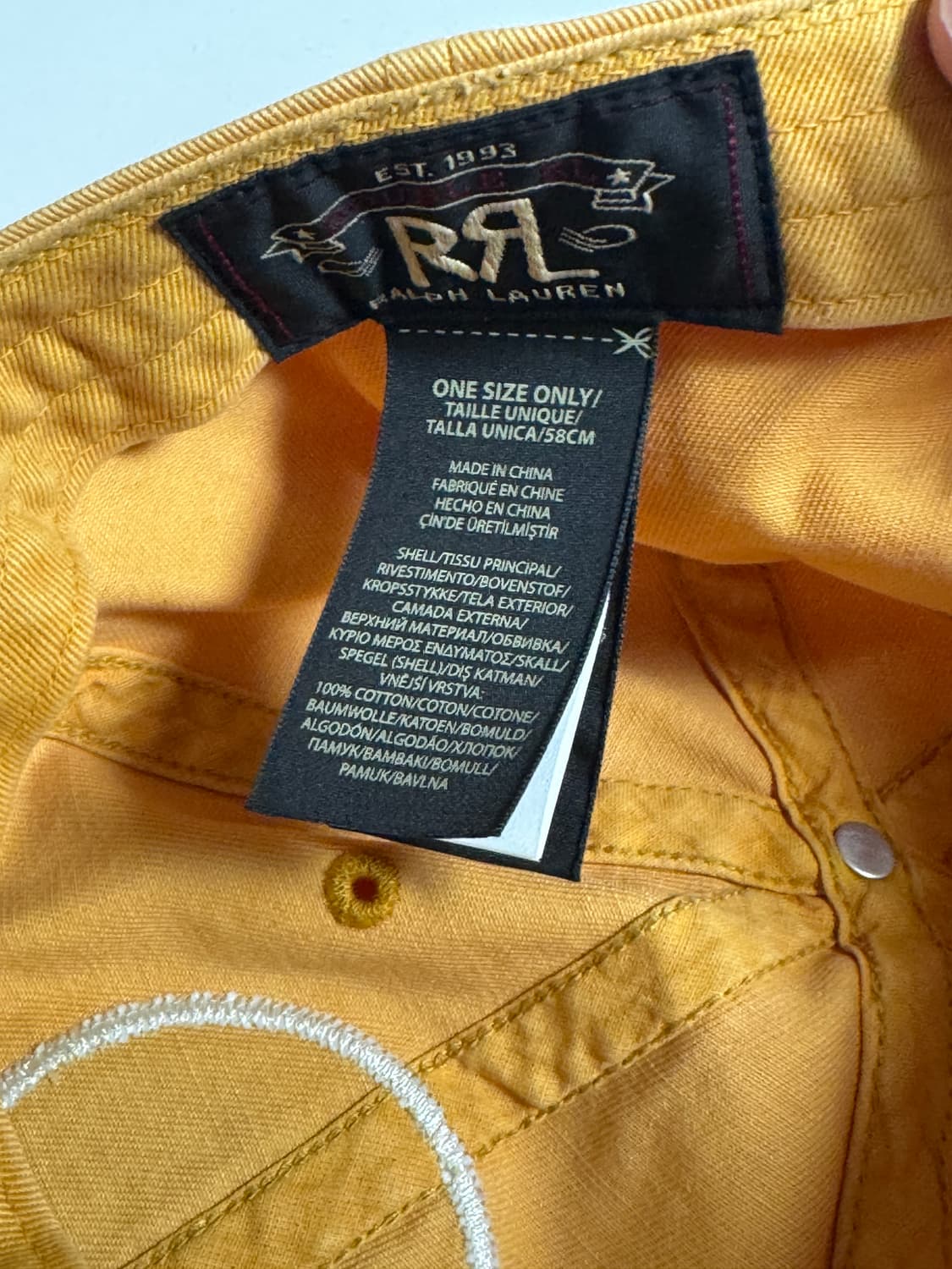 RRL 윙드 볼캡 골드 OS 상품이미지2