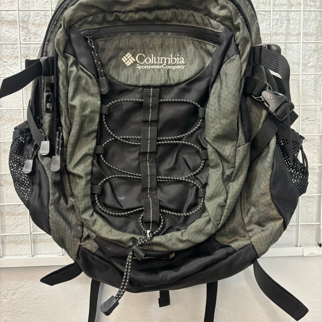 컬럼비아 빈티지 투톤 배색 아웃도어 백팩 OS 상품이미지5