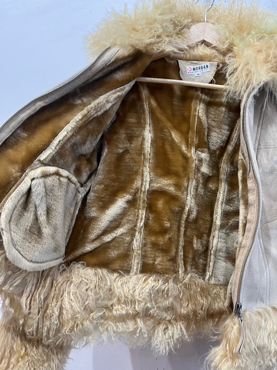 Morgan 레더 양털 무스탕 자켓 우먼즈  상품이미지8