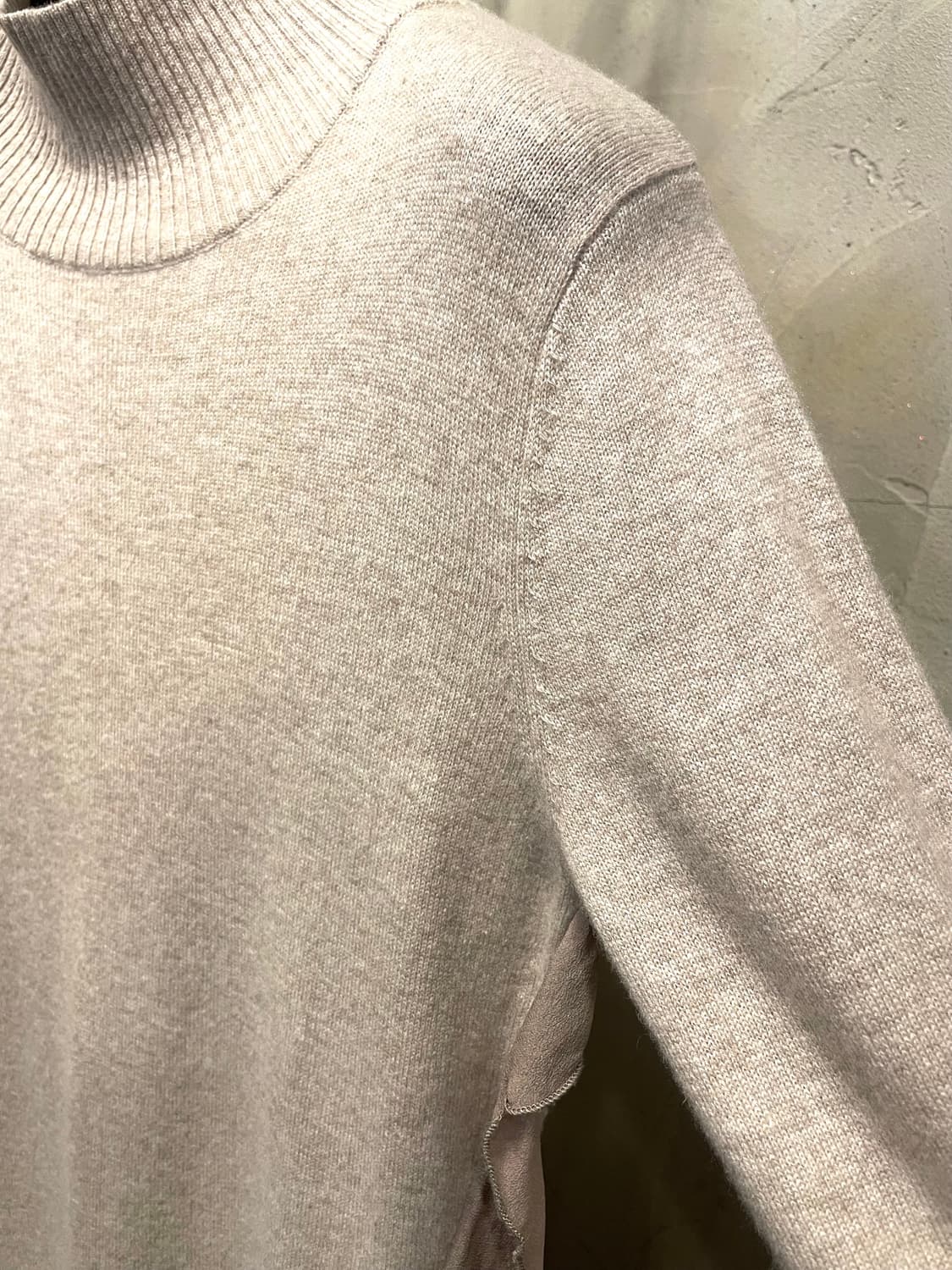 베이지 캐시미어 100% 실크 원피스 상품이미지3