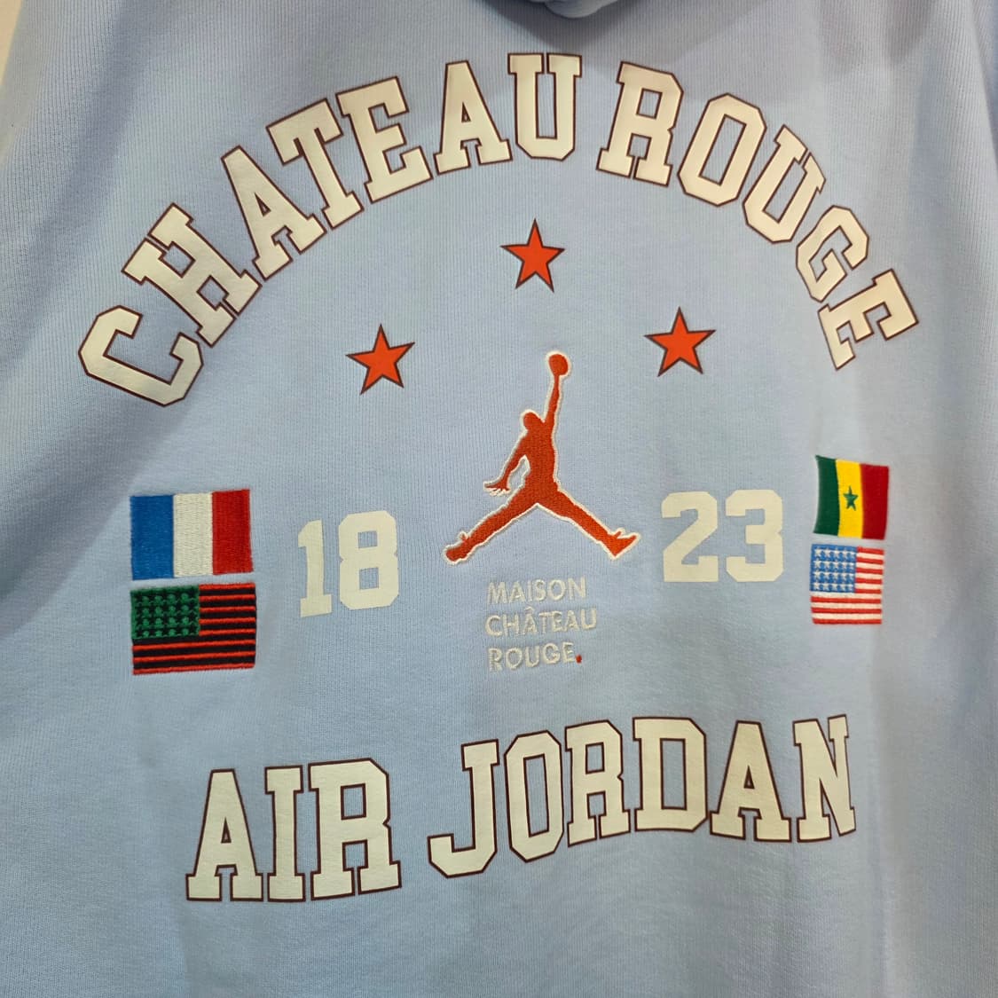 나이키 조던 x 메종 샤또 루즈 플리스 후드티 셀레스틴 블루 XL 상품이미지4