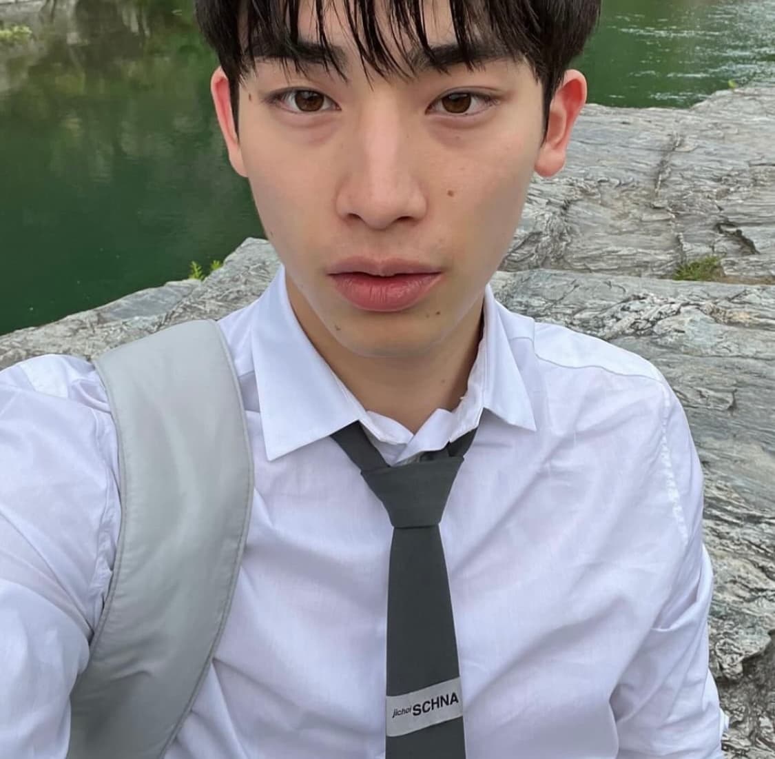 Jichoi 지초이 슈나 넥타이 002 그레이 새상품 상품이미지1