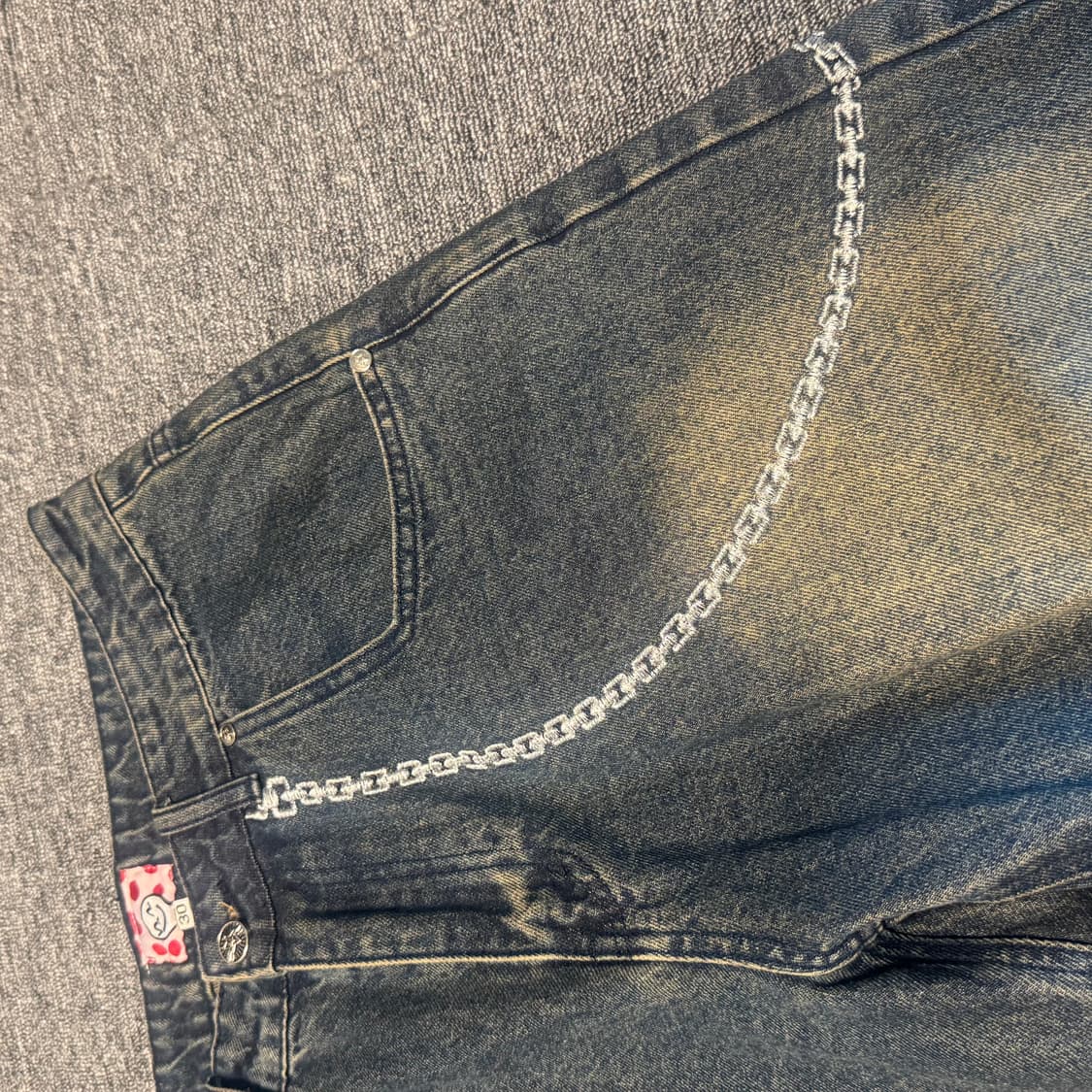 30 스타팀 체인 자수 팬츠 상품이미지4