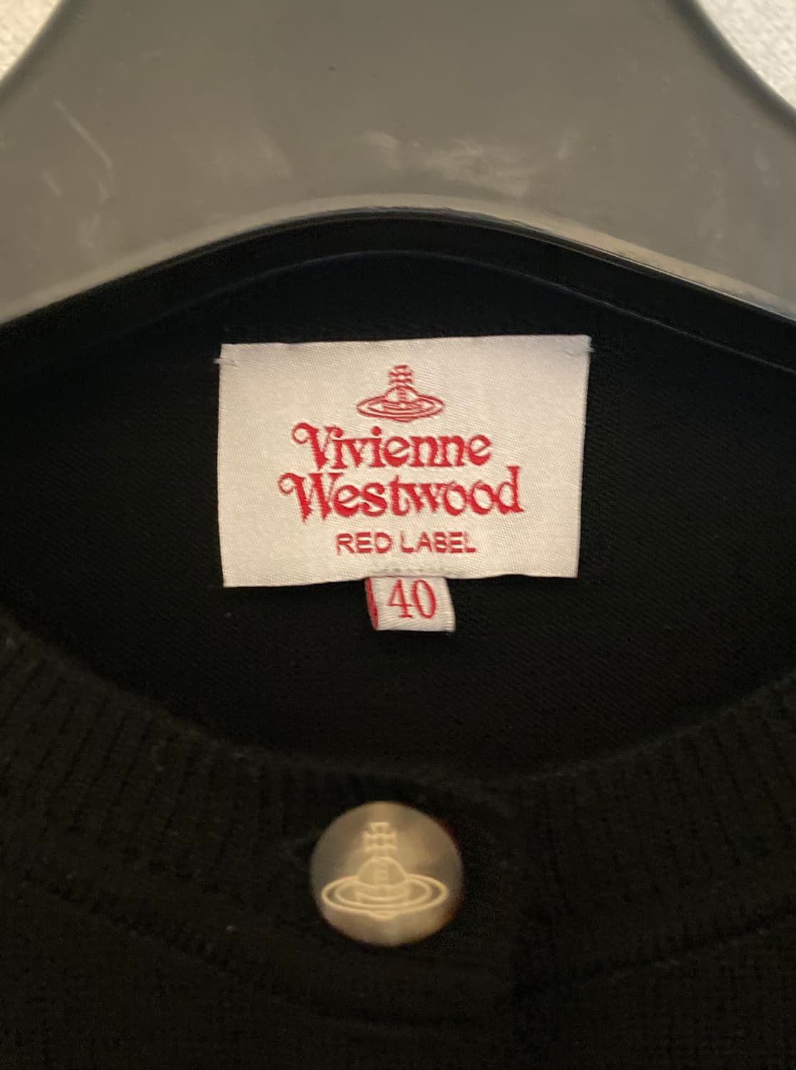 비비안웨스트우드 레드라벨 블랙 가디건 40사이즈 상품이미지3