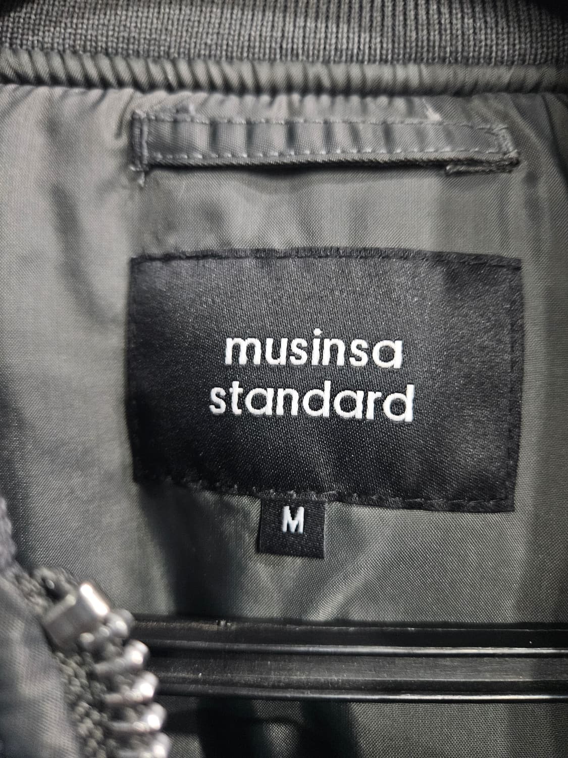 무신사스탠다드 MA-1 다크그레이 남성 오버핏95~100 항공점퍼 자켓 상품이미지3