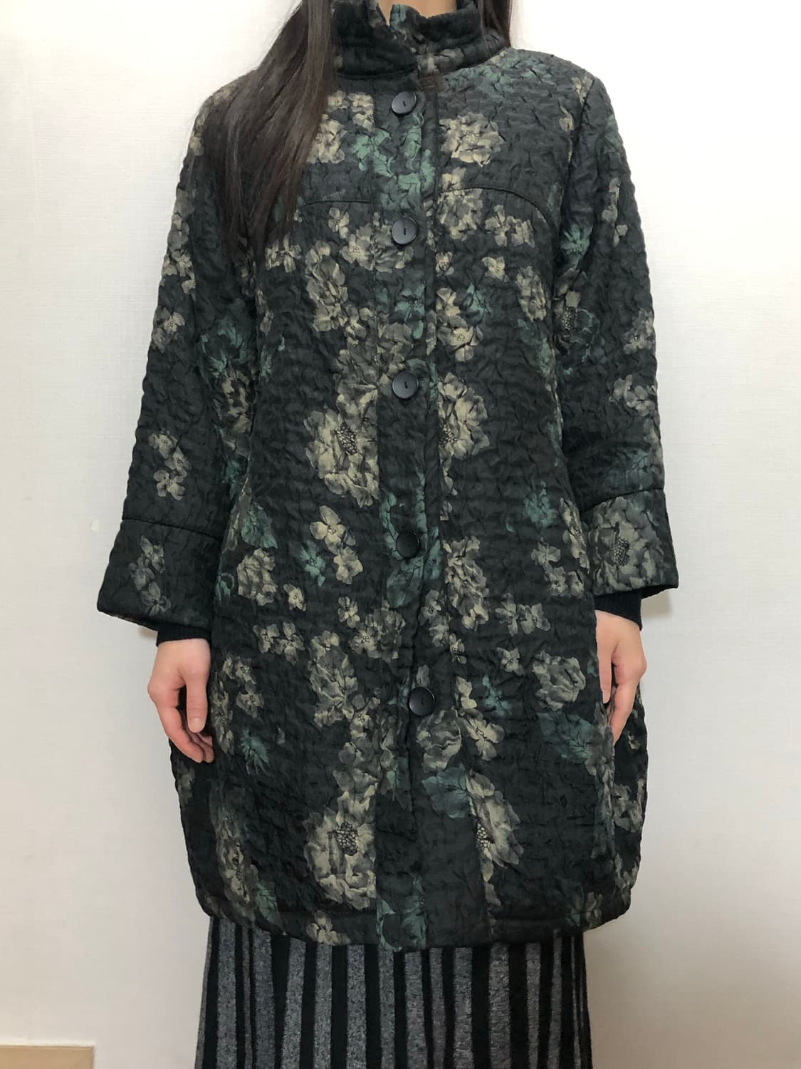 빈티지 블랙 오리엔탈 롱 코트 상품이미지7