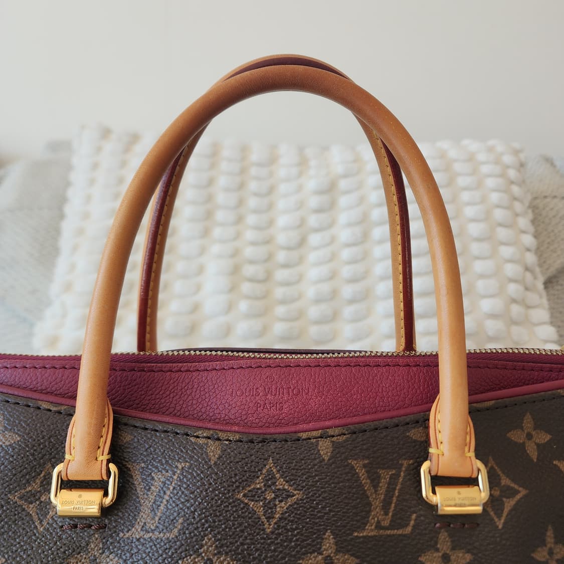 상태최상 루이비통 팔라스 MM 토트 겸 숄더백 모노그램 푸시아 상품이미지4