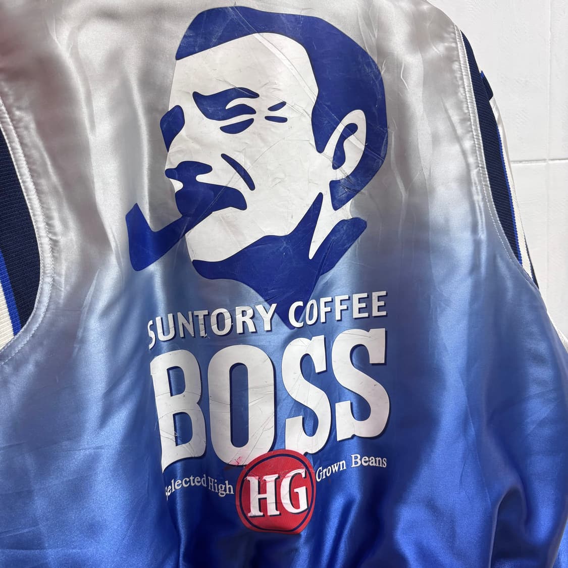 90's Suntory Boss Coffee 리버서블 점퍼 자켓  상품이미지6