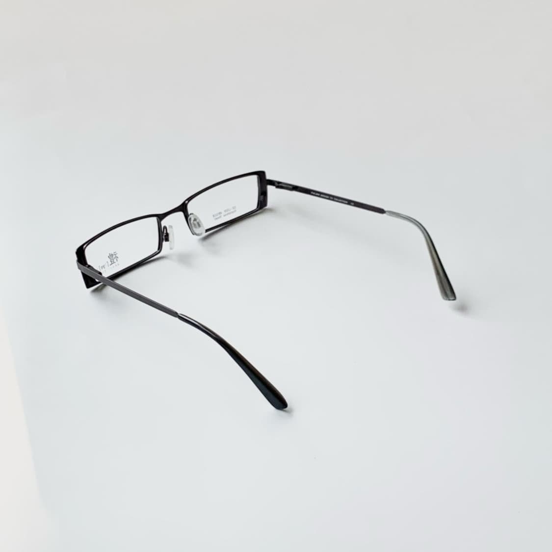 [픽키-681] 블랙 메탈 직사각 안경/슬림 템플 스틸/가벼운 데일리 상품이미지4