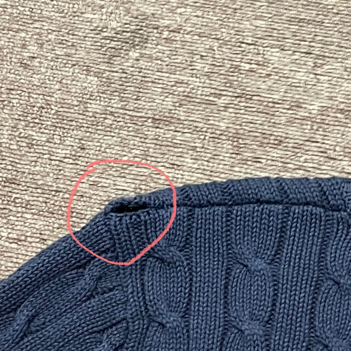 (L) POLO 폴로 랄프로렌 스포츠 케이블  브이넥 니트 상품이미지9