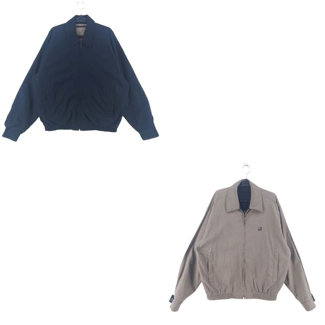 [남M]던힐 네이비베이지 리버서블 클래식 코치 자켓[Y64-094] 상품이미지1