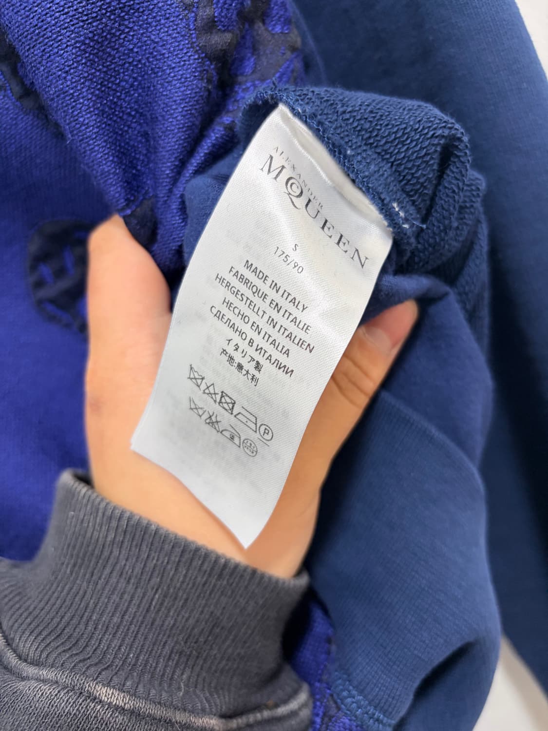 알렉산더 맥퀸 11주년 아키이브 해골 자카드 맨투맨 상품이미지10