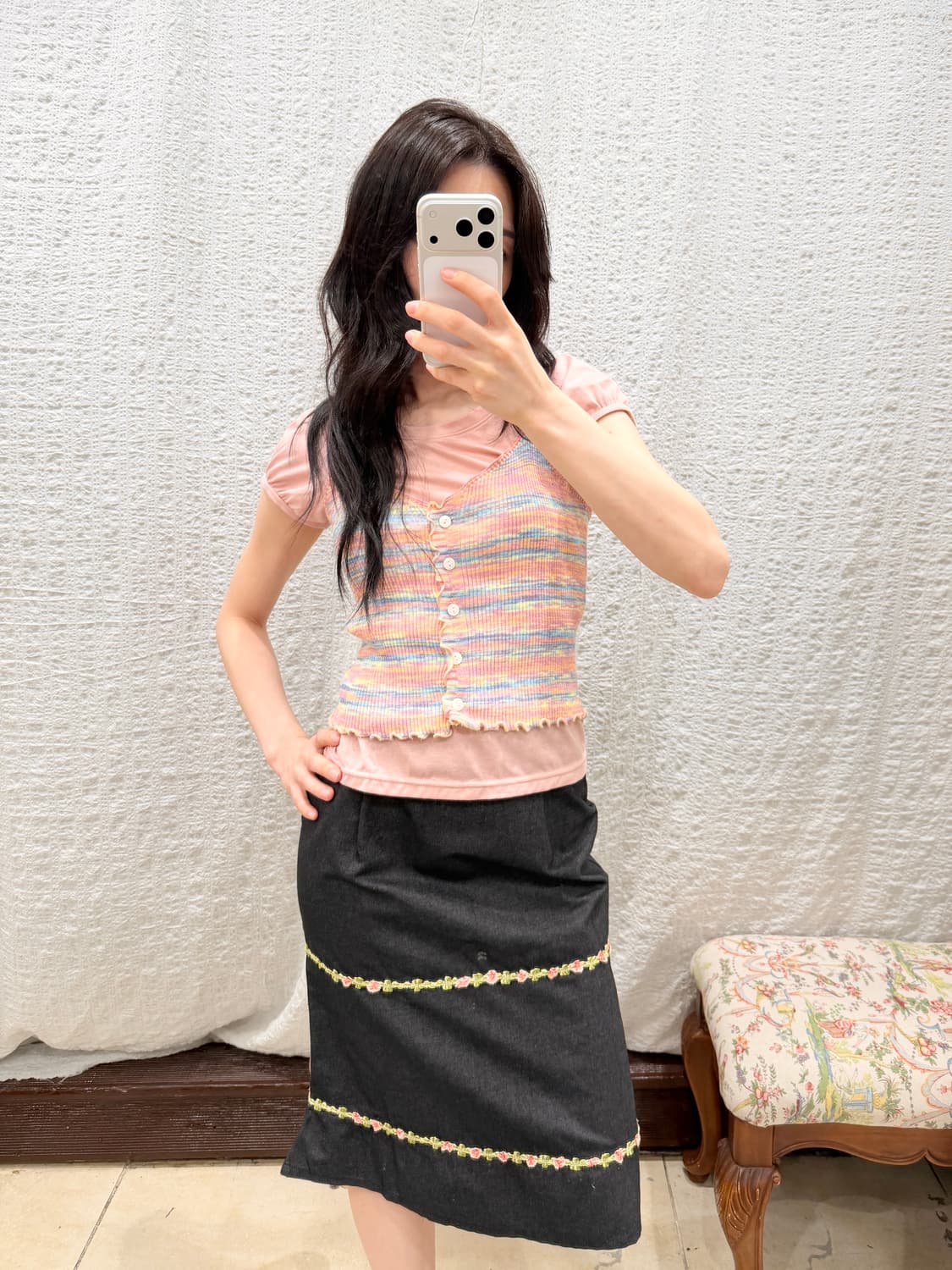 Sunset Sorbet Knit Bustier 상품이미지2