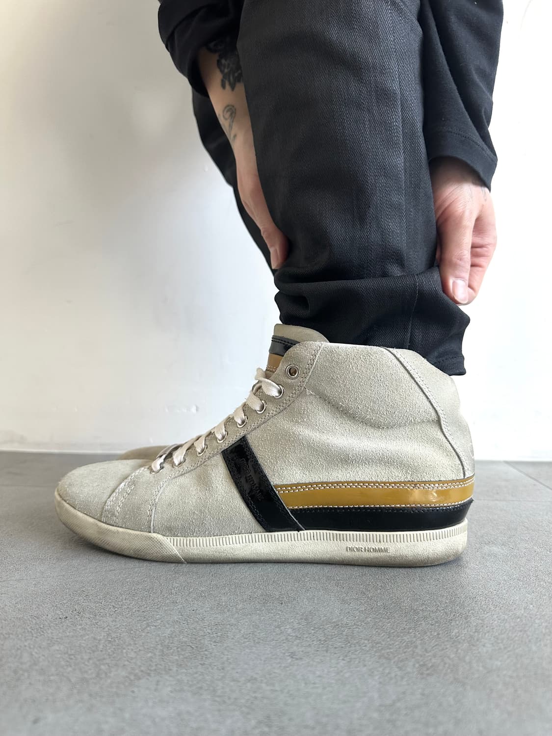 디올 옴므 07AW 에디슬리먼 스웨이드 하이탑 상품이미지5