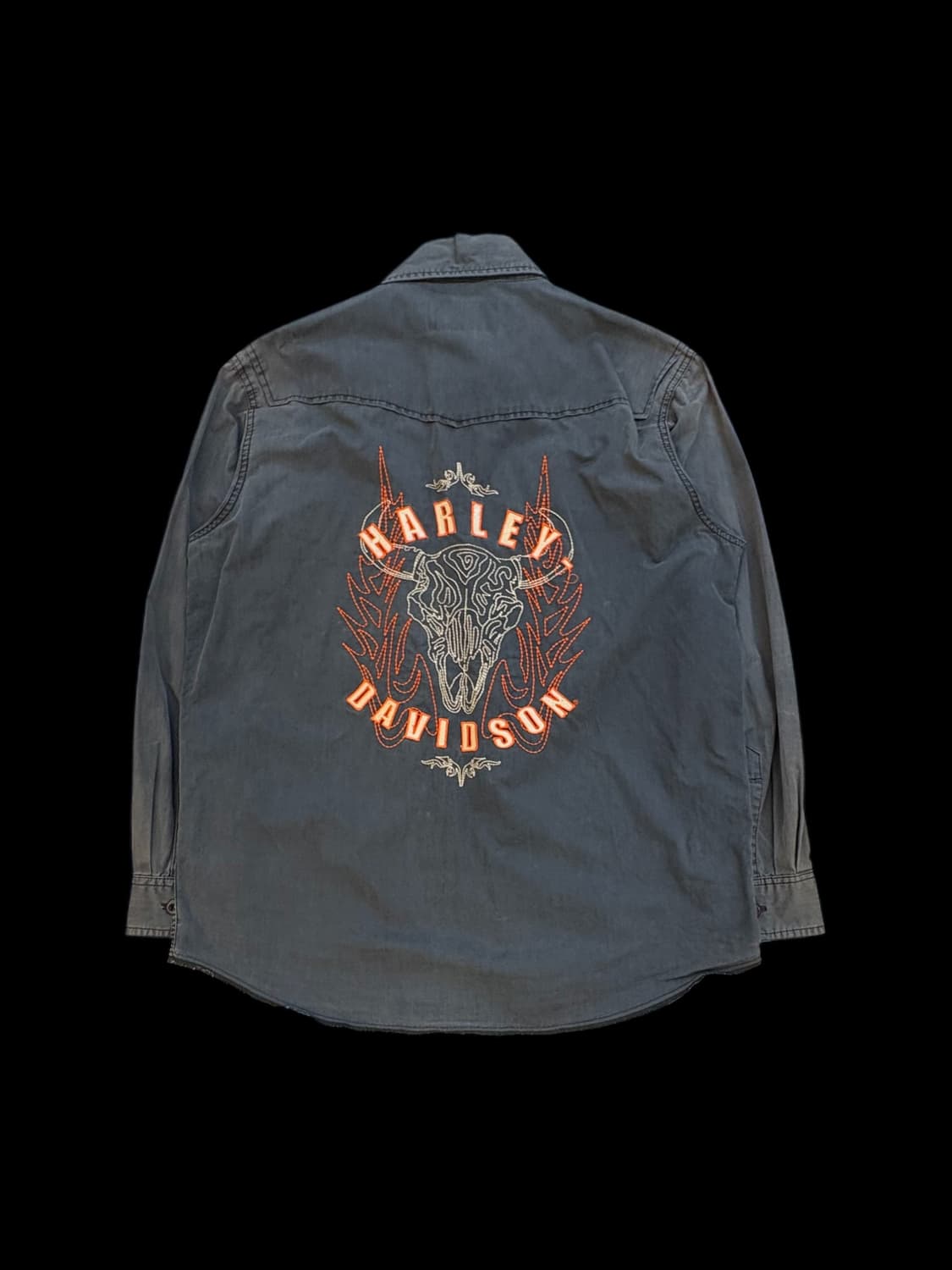 할리데이비슨 빈티지 코튼 워크 셔츠 상품이미지2