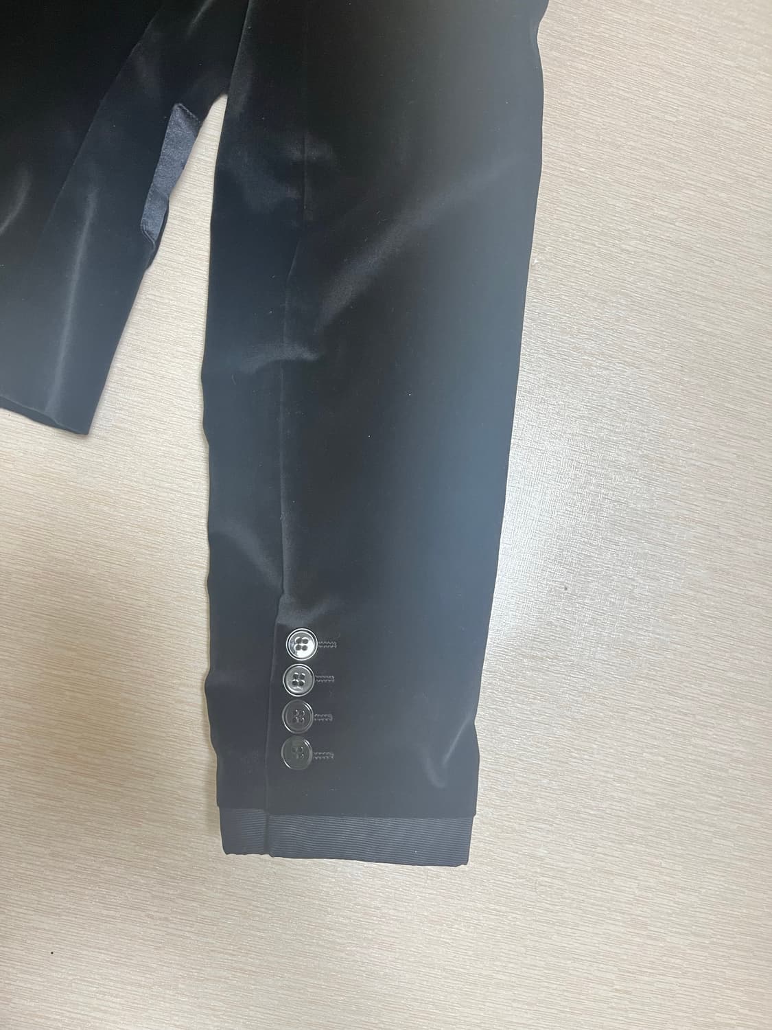 돌체앤가바나 블랙 사틴 벨벳 블레이저 상품이미지3