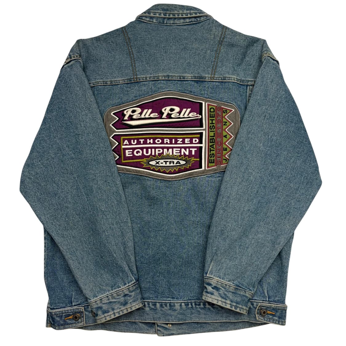 90s 펠레펠레 올드스쿨 빈티지 데님 트러커 자켓 M 상품이미지1