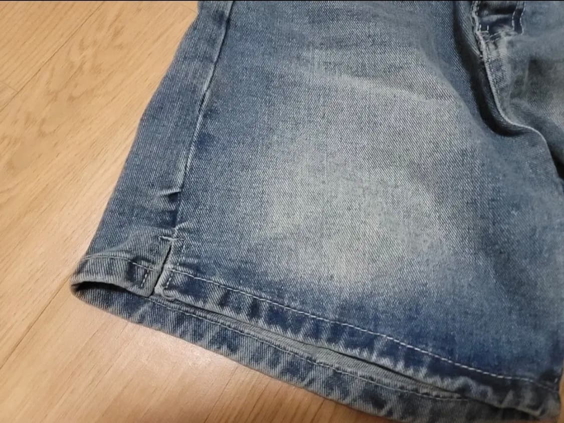 에이블리 워싱 반바지 진청 상품이미지4