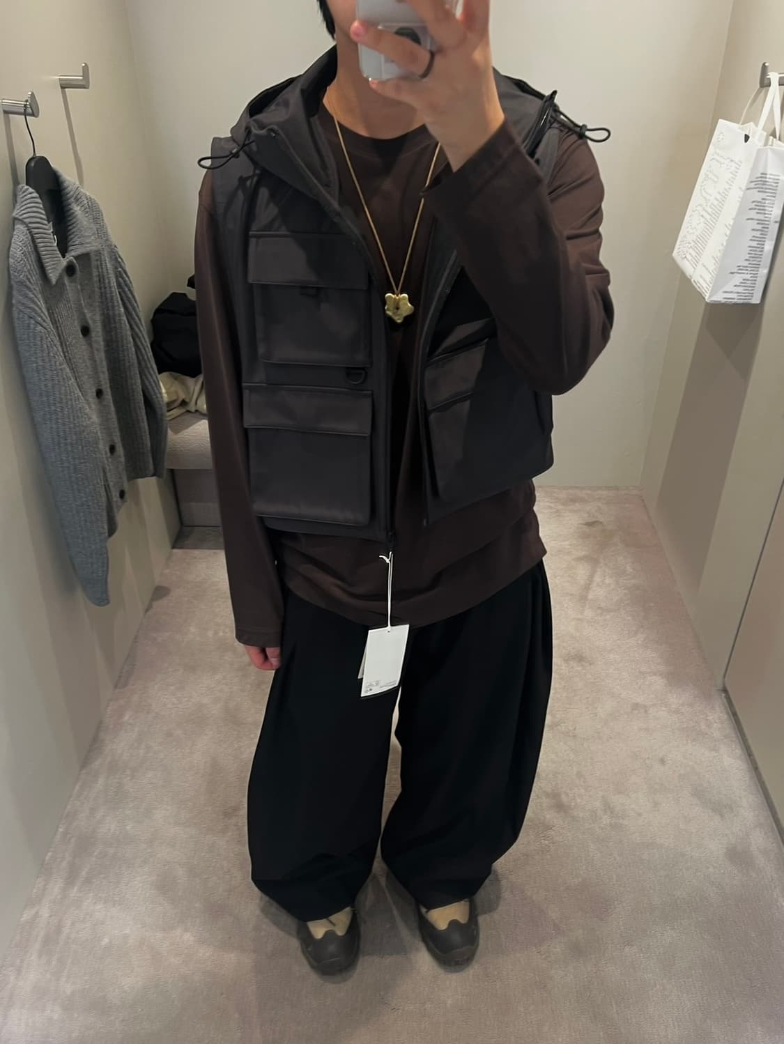 [os] cos 워터프루프 유틸리티 후드 베스트 질레 상품이미지1