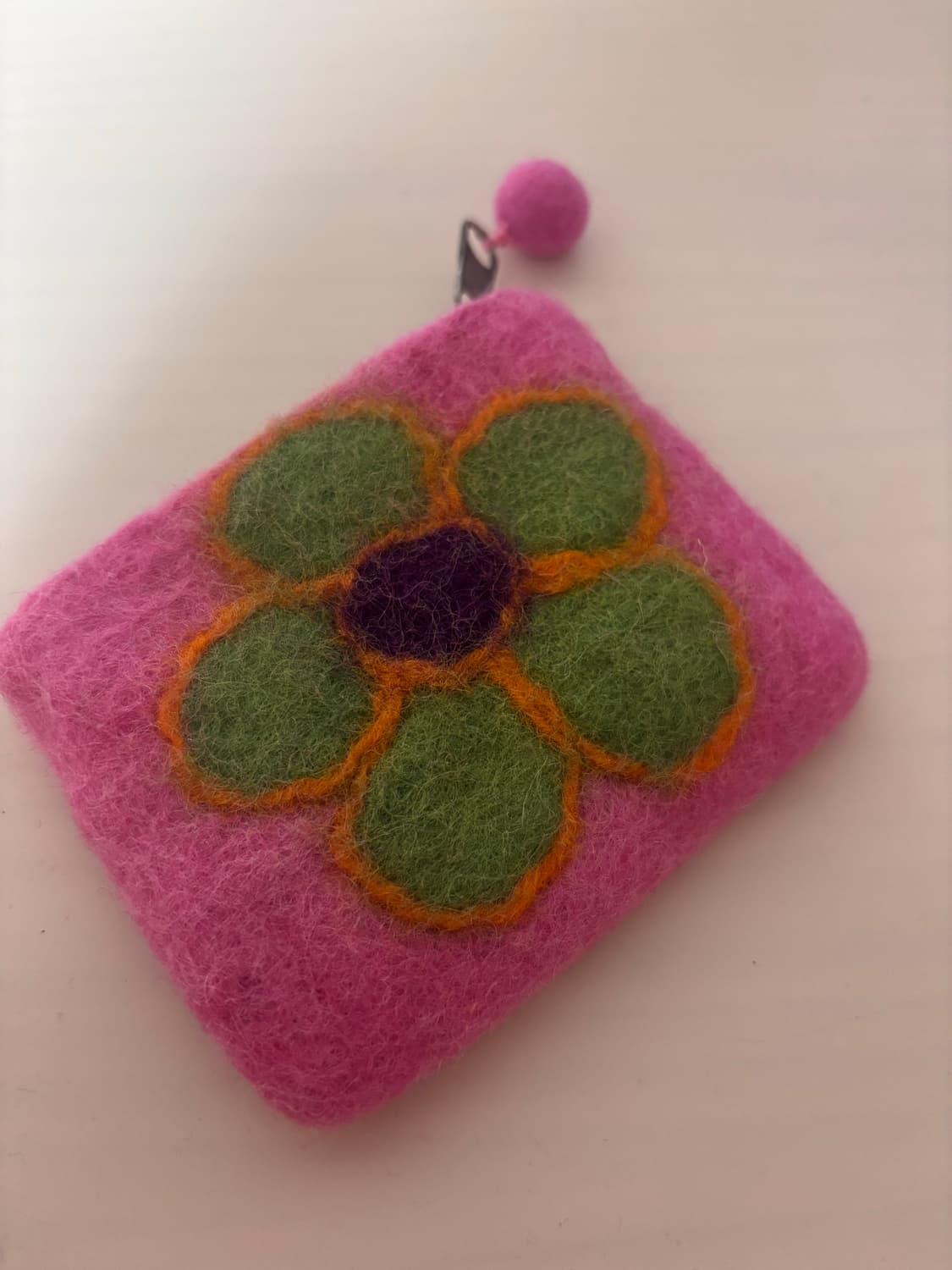 꽃자수 펠트 지갑 상품이미지1