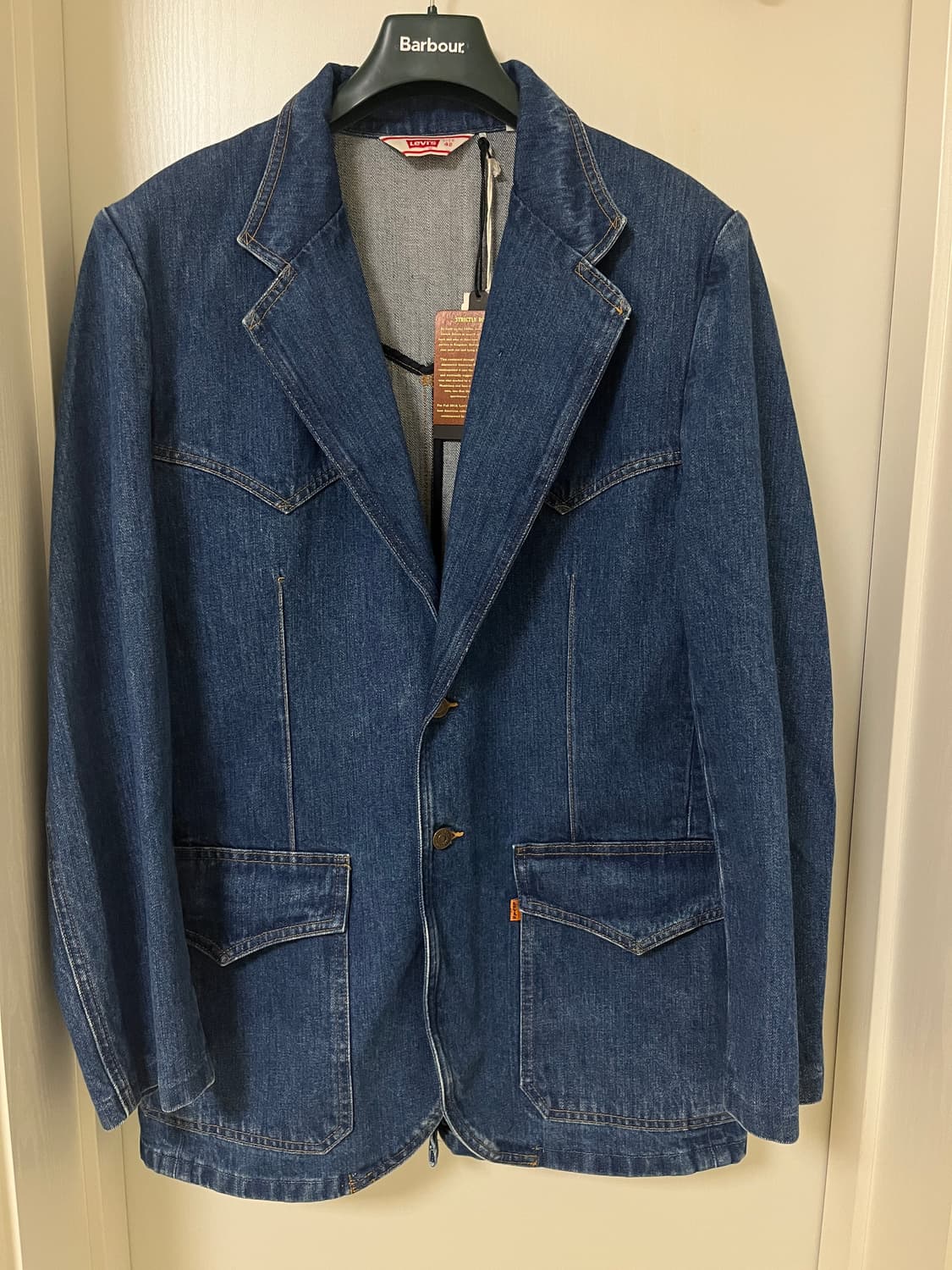 리바이스빈티지클로딩 LVC 2018 오렌지탭 콘밀 데님자켓 L 42 상품이미지1