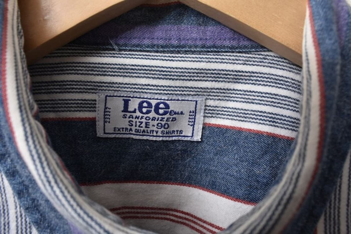 LEE 리 스트라이프 포켓 셔츠 90 M0091 상품이미지6