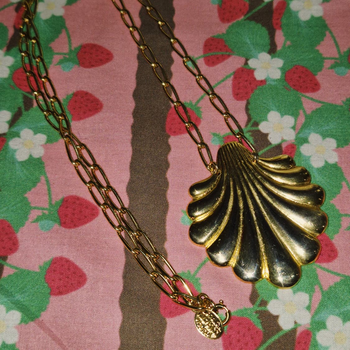 90s 프랑스 니나리치 대왕 조개 목걸이 상품이미지10