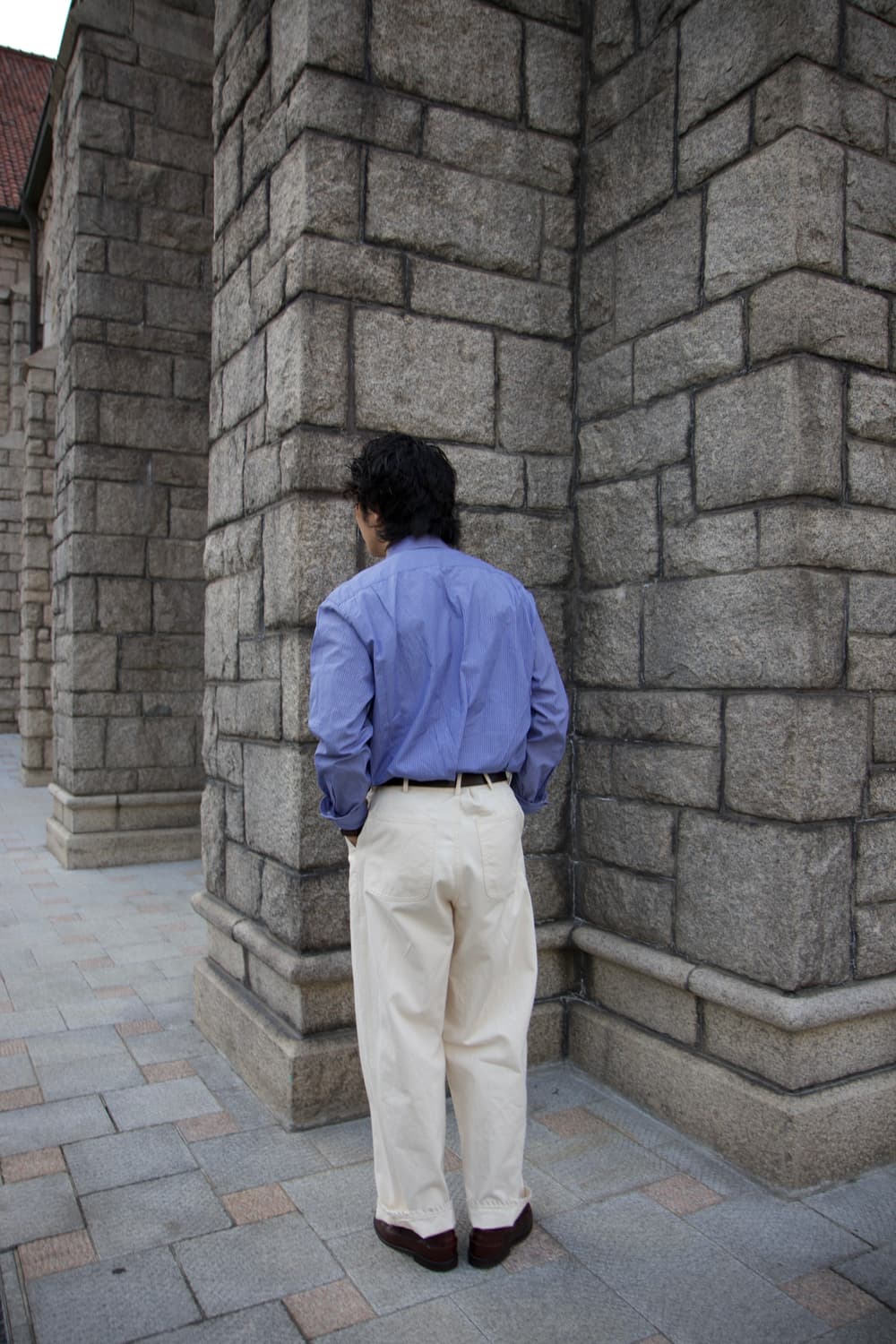 J.CREW 스트라이프 코튼 셔츠 블루  상품이미지10