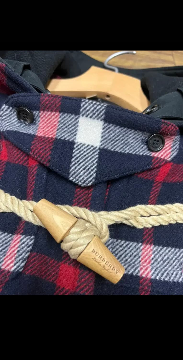 버버리 타탄체크 더플코트 상품이미지2