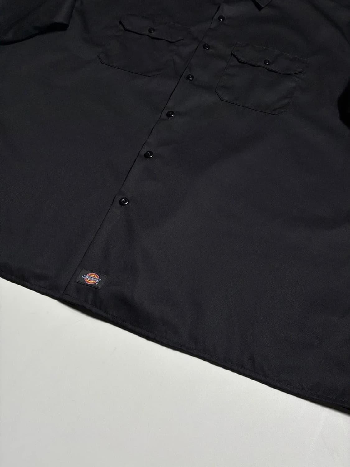 디키즈 Dickies 플랩 포켓 블랙 반팔 워크 셔츠 R2005 상품이미지3