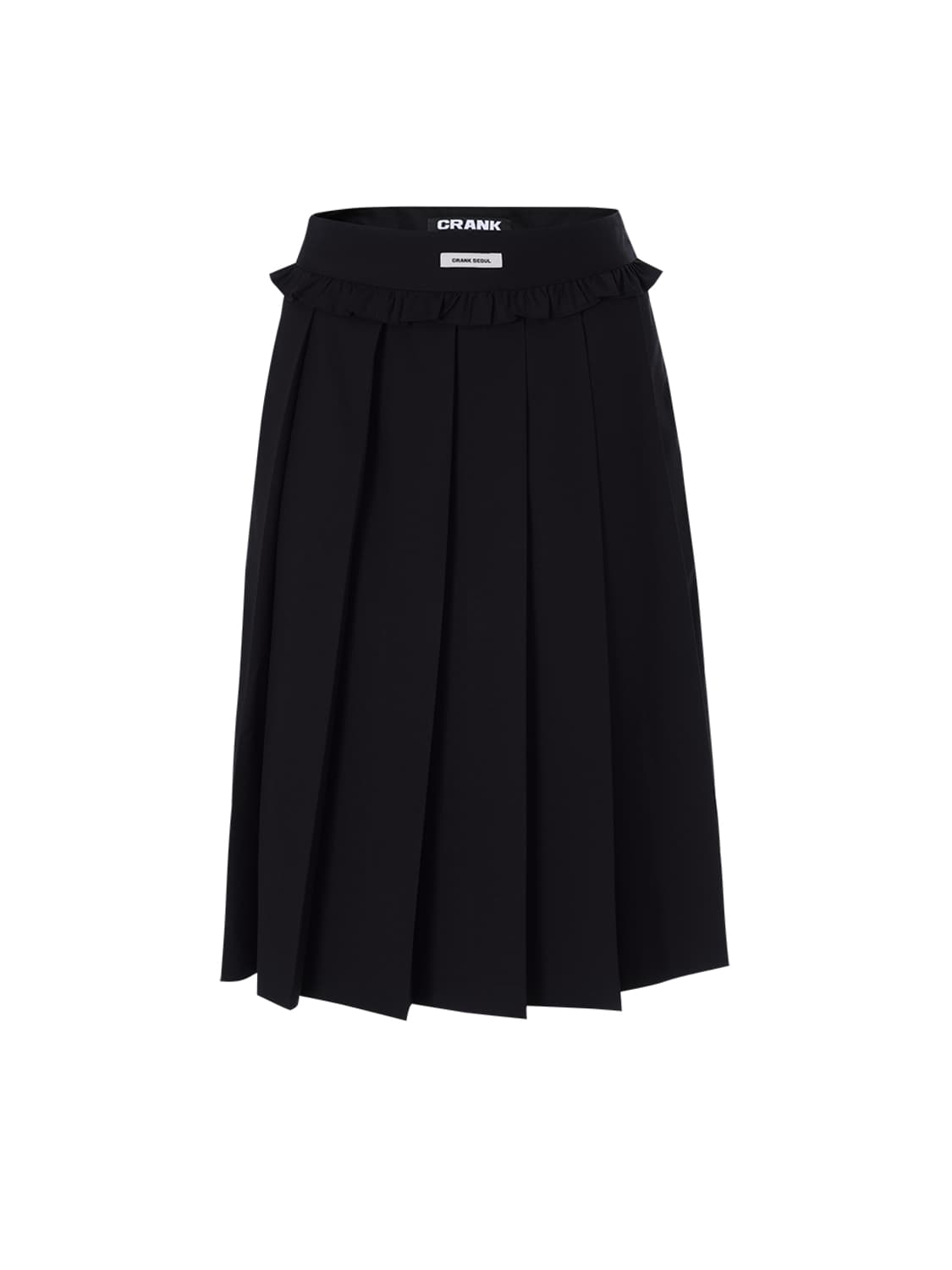 FRILL PLEATS MIDI SKIRT_DARK NAVY  상품이미지1