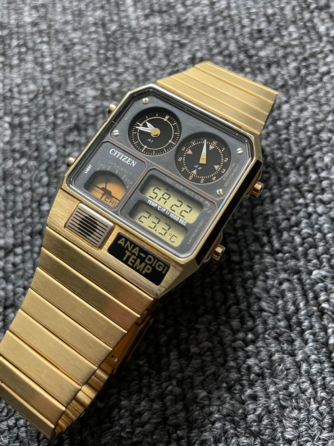 시티즌 아나디지템프 금장 골드 흑판 상품이미지2