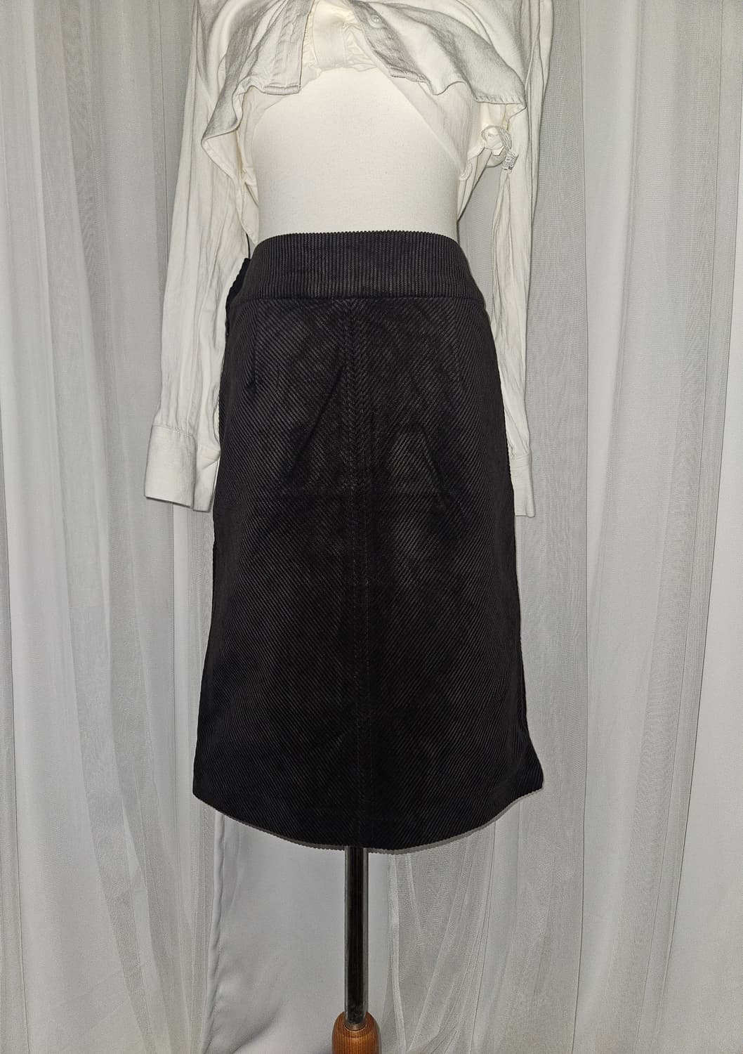 ozoc 딥다크 브라운 코듀로이 스커트 니혼진 공겜여주 히메갸루 상품이미지1